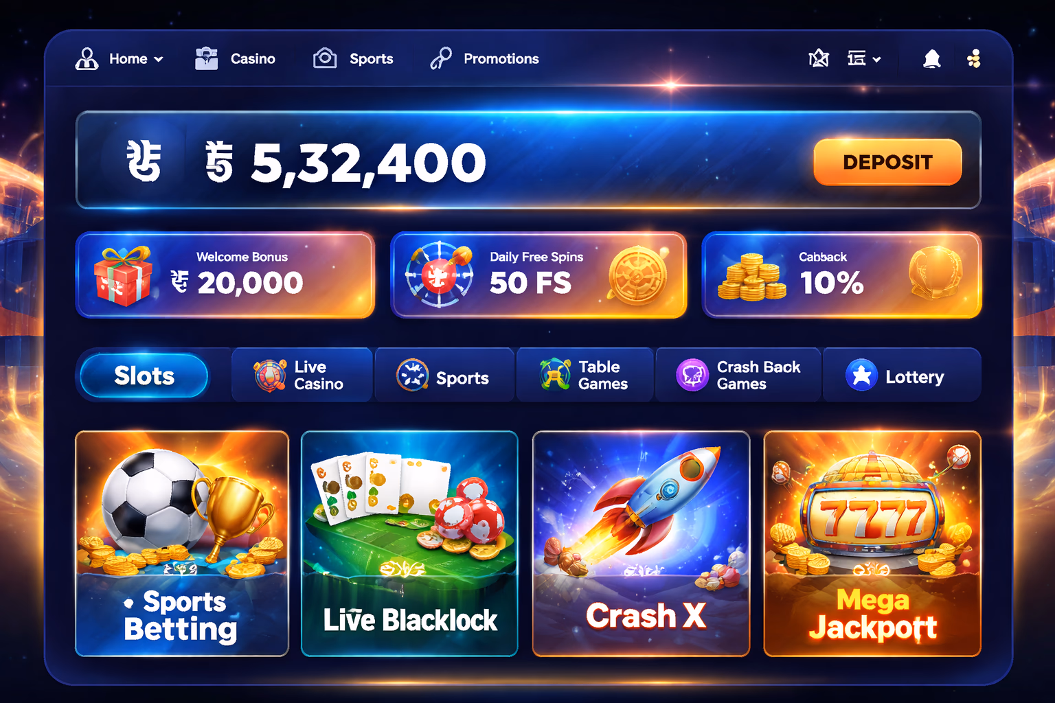 Player dashboard concept with wallet balance offers and 9666BET account features displayed in a vivid digital scene